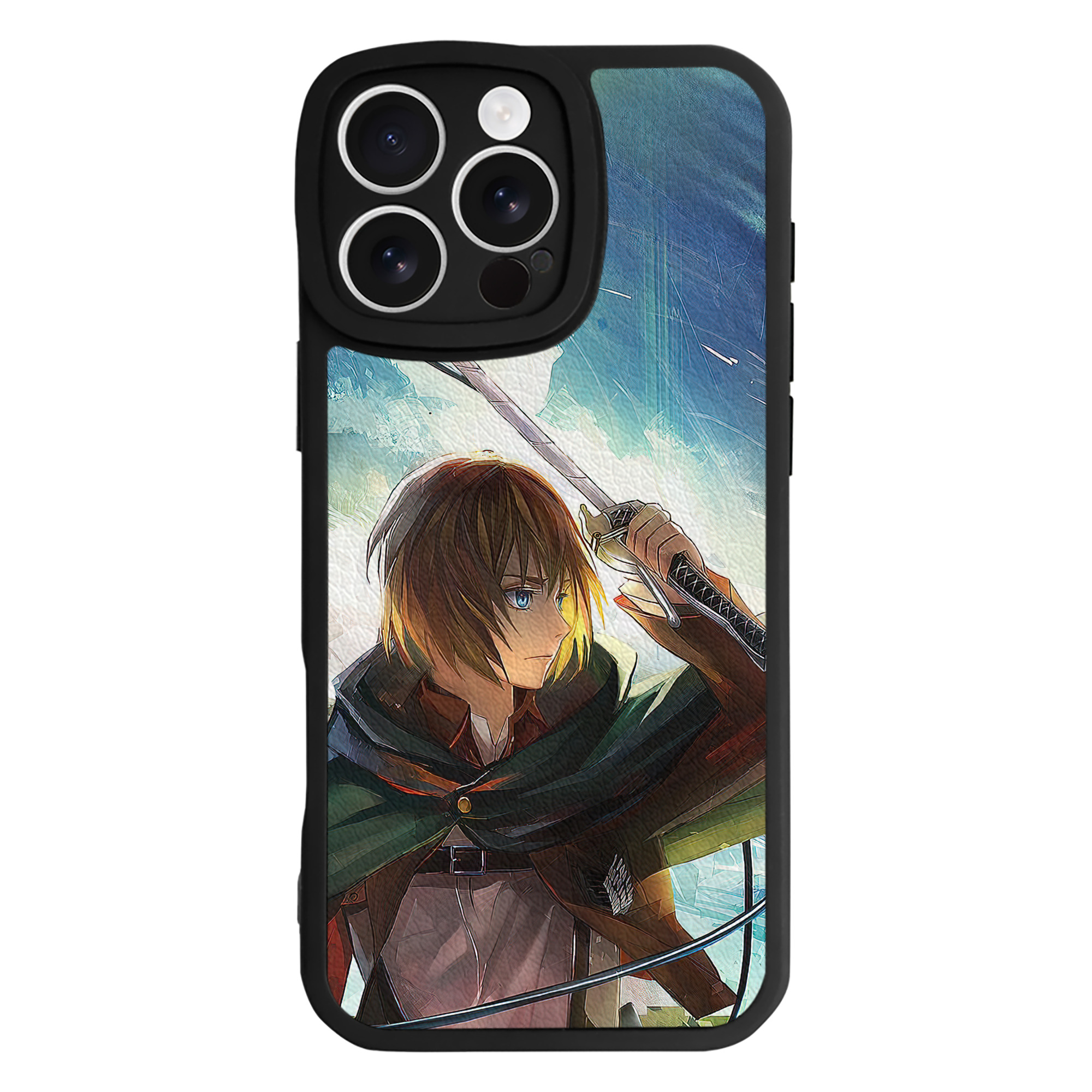 （画像用） 進撃の巨人 Attack on Titan 【iPhone 16シリーズ対応】シリコンスマホケース（レザー調） 材質：シリコン